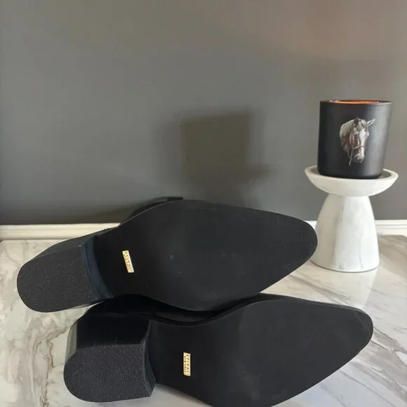 New In Box  STIVALI Jolene cowboy boots black leather Size 5 US / 36 EU - Picture 4 of 5